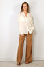 Forte_Forte - Blouse - Co/Se Voile Shirt - Cream - BYLOTTE