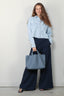 forte_forte - Blouse - Cotton Denim Calvary Cropped Shirt - Bleach - BYLOTTE