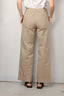 forte_forte - Broek - Essential Peached Cotton Twill Elasticated Pants - Taupe - BYLOTTE