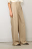 Forte_Forte - Broek - Grain De Poudre High Waist Pants - Sand - BYLOTTE