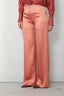 Forte_Forte - Broek - Shiny Anvers Satin High Waist - Poudre - BYLOTTE
