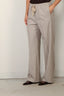 Forte_ Forte - Broek - Wool Blend Canvas Drawstring Pants - Cashmere - BYLOTTE