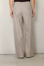 Forte_ Forte - Broek - Wool Blend Canvas Drawstring Pants - Cashmere - BYLOTTE