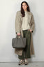 forte_forte - Jas - Tech Twill Trench - Olive - BYLOTTE