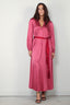 Forte_Forte - Jurk - Silk Satin Belted - Peonia - BYLOTTE