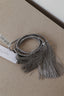 Forte_Forte - Riem - Crystals and Tassels String - Grey - BYLOTTE