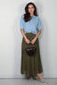 forte_forte - Rok - 9909 my skirt - Olive - BYLOTTE