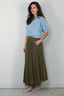 forte_forte - Rok - 9909 my skirt - Olive - BYLOTTE