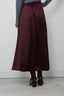 Forte_Forte - Rok - Envers Satin Midi Skirt - Chocolat Noir - BYLOTTE