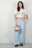 Forte_Forte - Top - Cable Lux Handmade Crochet Cropped Polo - Giglio - BYLOTTE