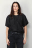 forte_forte - Top - Chic Taffetas T-shirt - Nero - BYLOTTE