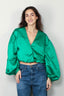 forte_forte - Top - Contemporary Duchesse Couture Shirt - Malachite - BYLOTTE