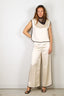 Forte_Forte - Top - Envers Satin Shiny Top - Beurre - BYLOTTE