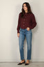 Forte_Forte - Top - Fluid Slubbed Canvas Shirt - Bordeaux - BYLOTTE