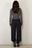 Forte_Forte - Top - Superfine Merinos Ribbed Turtleneck Sweater - Antracite - BYLOTTE