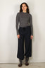 Forte_Forte - Top - Superfine Merinos Ribbed Turtleneck Sweater - Antracite - BYLOTTE