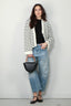 forte_forte - Vest - Merinos Striped Cardigan - Bianco - BYLOTTE