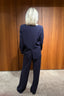 Forte_Forte - Blazer - Matt Envers Satin Jacket - Notte