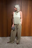 Forte_Forte - Broek - Fluid Cotton Twill Wide Leg - Cumino