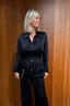 Forte_Forte - Jacket - "The Lotus" Fluid Jacquard Pajama Jacket - Notte
