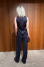 Forte_Forte - Top - Envers Satin Turtleneck Sleeveless Top - Notte