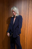 Forte_Forte - Blazer - Matt Envers Satin Jacket - Notte
