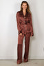 Forte_Forte - Jacket - Silver Pinstripe Satin Pajama Jacket - Cameo