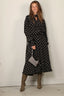 Francoise - Jurk - Susan - Polka Dot Black White - BYLOTTE