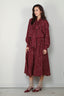 Francoise - Jurk - Susan - Polka Dot Burgundy - BYLOTTE