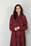 Francoise - Jurk - Susan - Polka Dot Burgundy - BYLOTTE