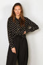 Francoise - Shirt - Constance - Polka Dot Black White - BYLOTTE