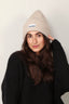 Ganni - Beanie - Structured Rib Beanie - Brazilian sand - BYLOTTE