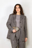 Ganni - Blazer - Wool Stripe Blazer - Pewter Melange - BYLOTTE