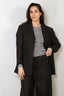 Ganni - Blazer - Wool Suiting Blazer - Phantom - BYLOTTE