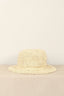 Ganni - hoed - A5823 Summer Straw Hat - Almond Milk - BYLOTTE