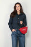 Ganni - Jack - Fluffy Denim Fitted Blazer - Rinse - BYLOTTE