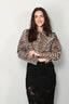 Ganni - Jas - Duchesse Nylon Short Jacket - Leopard - BYLOTTE