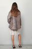 Ganni - Jas - Printed Canvas Midi Jacket - Almond Milk - BYLOTTE