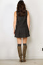 Ganni - Jurk - Wool Suiting Belted Mini Dress - Phantom - BYLOTTE