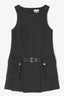 Ganni - Jurk - Wool Suiting Belted Mini Dress - Phantom - BYLOTTE