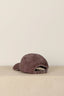 Ganni - Pet - Washed Cotton Canvas Cap - Chocolate Plum - BYLOTTE