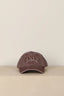 Ganni - Pet - Washed Cotton Canvas Cap - Chocolate Plum - BYLOTTE