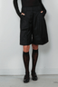 Ganni - Short - Calendered Wool Tailoring Wide Shorts - Black - BYLOTTE