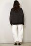 Ganni - Sweater - Heavy Brushed Alpaca Oversized Sweater - Black - BYLOTTE