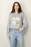 Ganni - Sweater - Isoli BD Oversized Sweatshirt - Paloma Melange - BYLOTTE