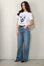 Ganni - T-shirt - Basic Jersey Cat Relaxed T-shirt  -   Bright white - BYLOTTE