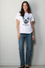 Ganni - T-shirt - Basic Jersey Cat Relaxed T-shirt - Bright white - BYLOTTE