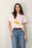 Ganni - T-shirt - Basic Jersey Grapefruit Relaxed T-shirt - Chalk pink - BYLOTTE