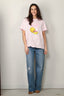 Ganni - T-shirt - Basic Jersey Grapefruit Relaxed T-shirt - Chalk pink - BYLOTTE