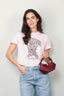 Ganni - T-shirt - Basic Jersey Leopard Relaxed T-shirt - Chalk pink - BYLOTTE